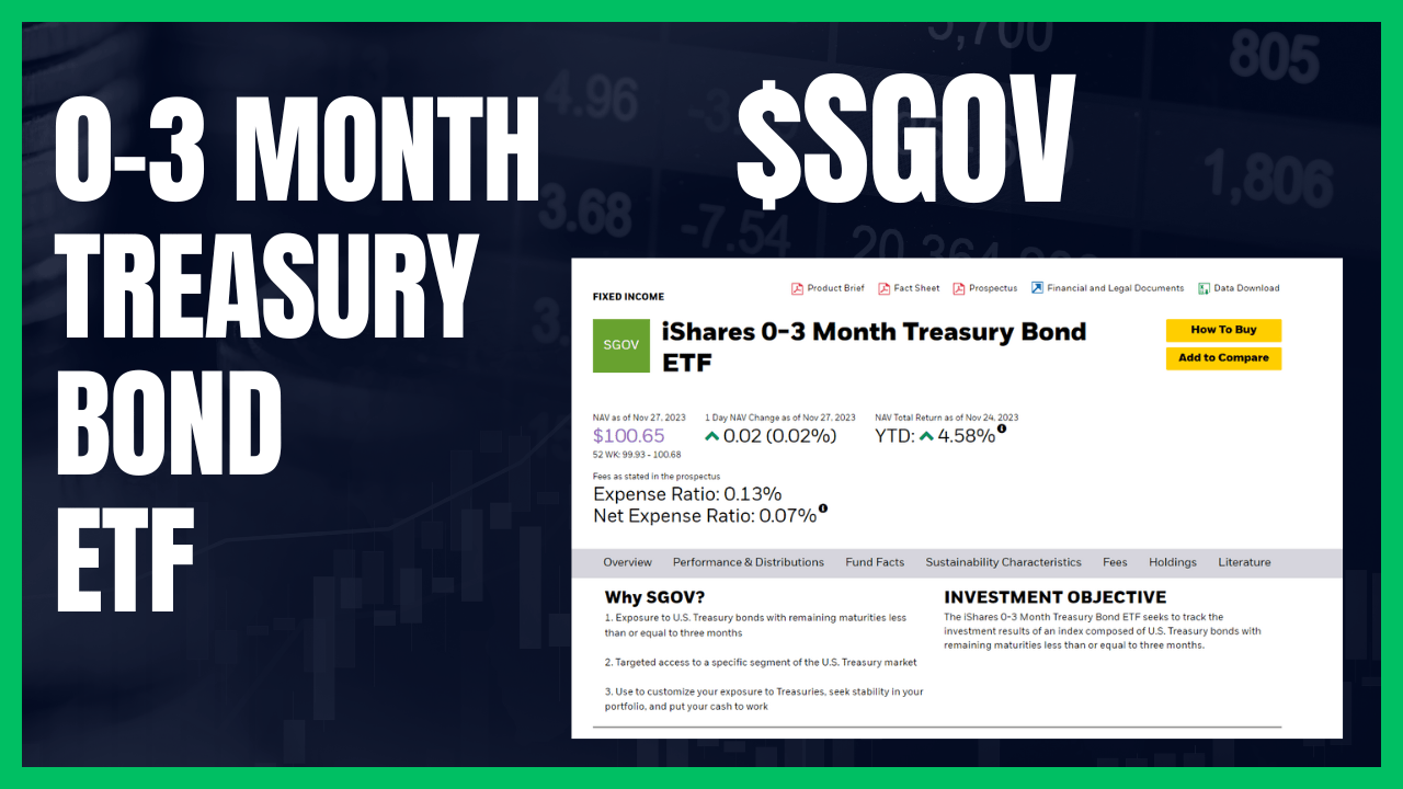 sgov iShares 0-3 Month Treasury Bond ETF